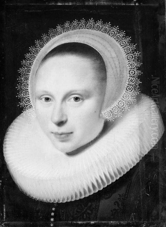 Portrait of a Lady Oil Painting by Jan Van Ravesteyn