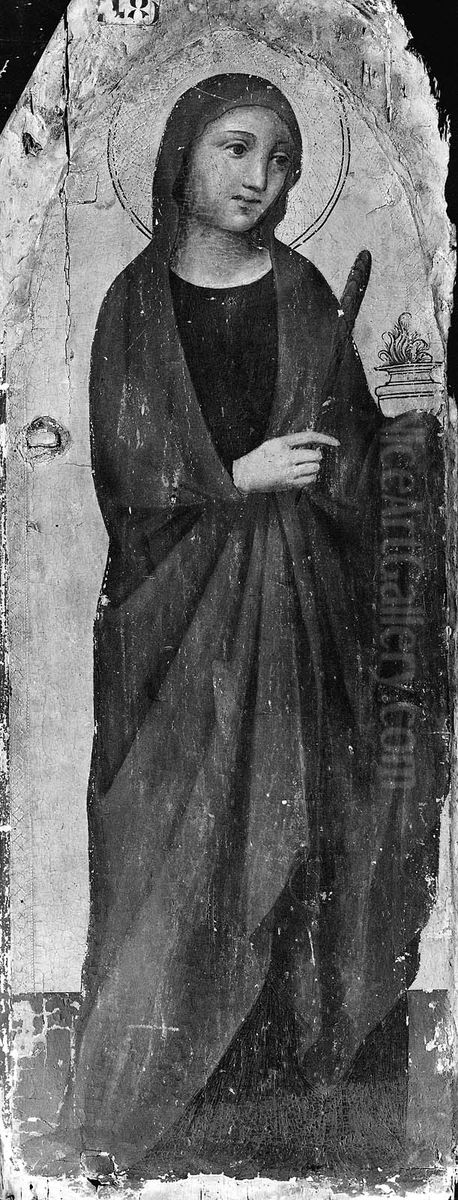 Saint Lucy Oil Painting by Jacopo Del Casentino