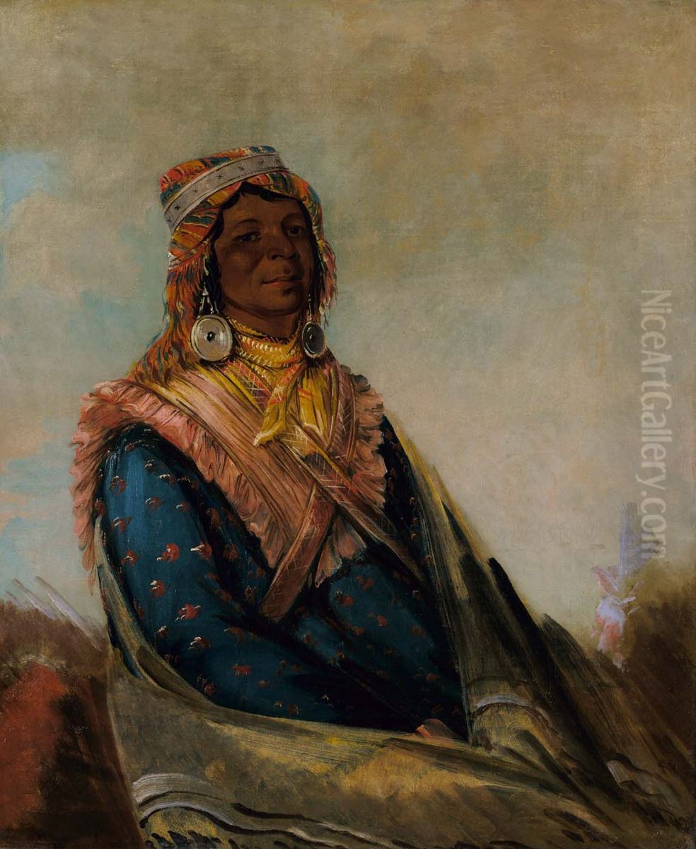 Hol-te-mal-te-tez-te-neek-ee, Sam Perryman Oil Painting by George Catlin Hol-te-mal-te-tez-te-neek-ee, Sam Perryman Oil Painting by George Catlin