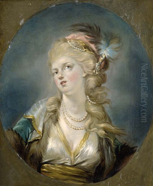 La Sultana Valida Oil Painting by Jean-Frederic Schall