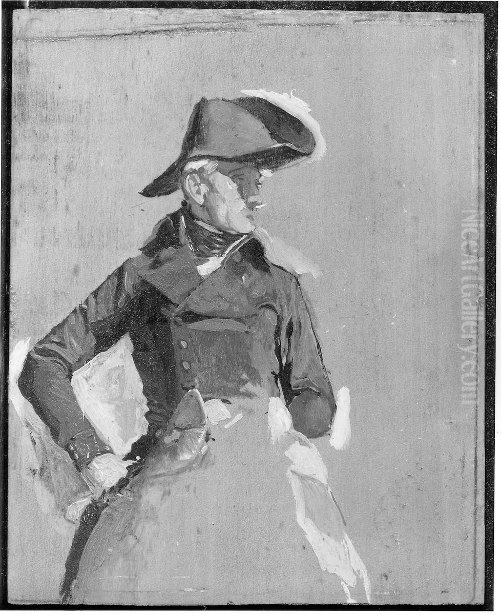 Officer Oil Painting by Jean-Louis-Ernest Meissonier