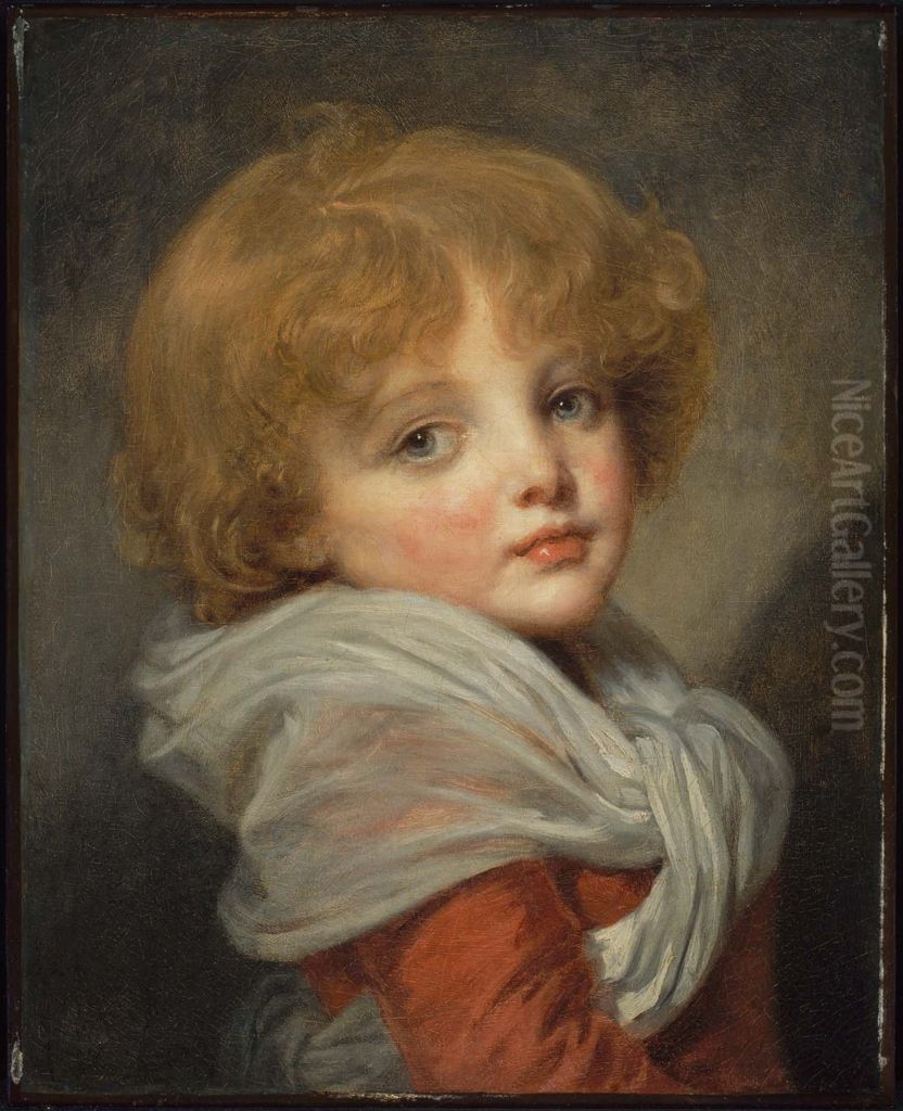 Young Boy Oil Painting by Jean-Baptiste Greuze