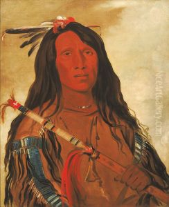 Ne-hee-o-ee-woo-tis, Wolf on the Hill, Chief of the Tribe