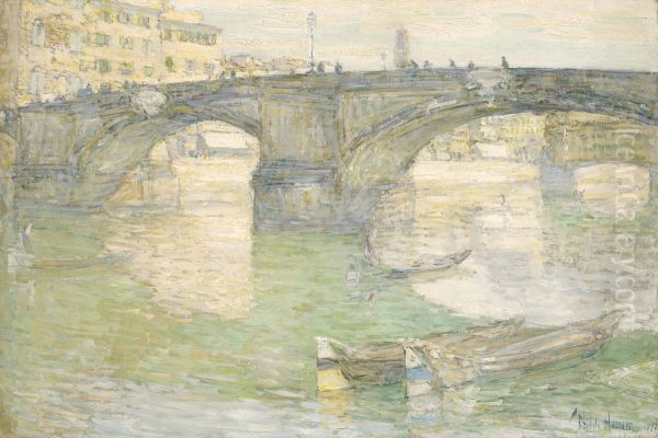 Ponte Santa Trinita Oil Painting by unknown