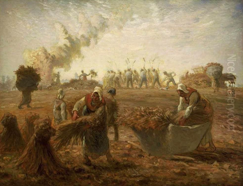 Summer Oil Painting by Jean-Francois Millet Summer Oil Painting by Jean-Francois Millet