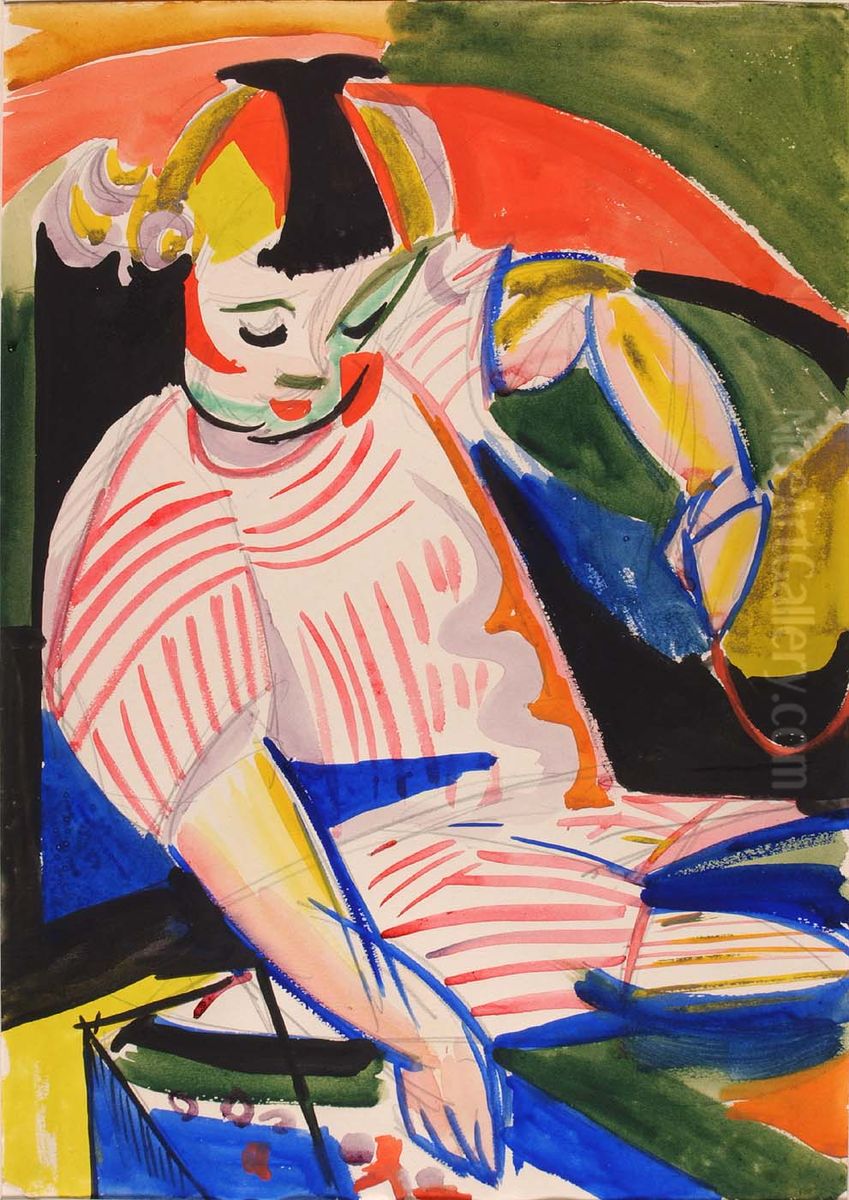 Child Oil Painting by Henry Lyman Sayen