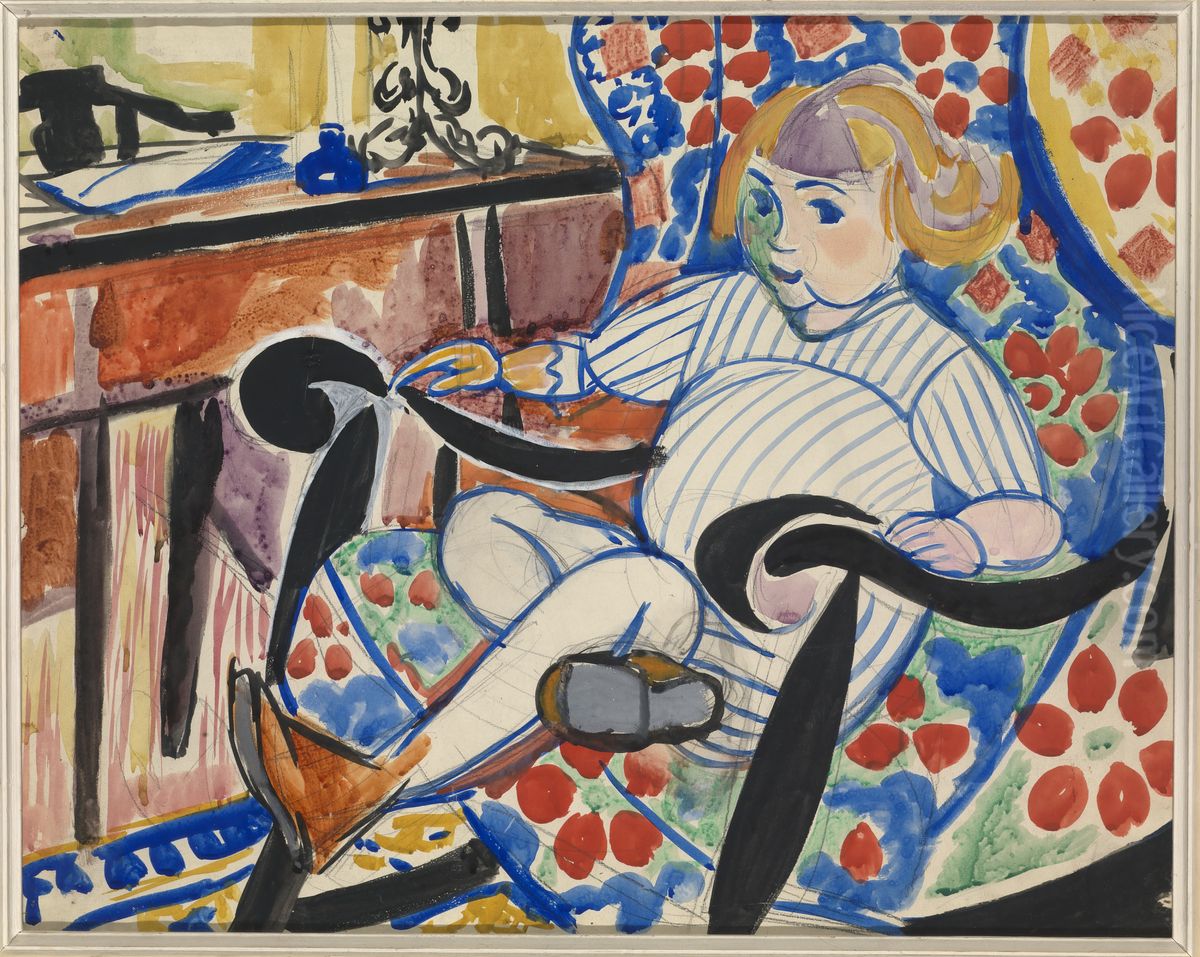Gouache Oil Painting by Henry Lyman Sayen