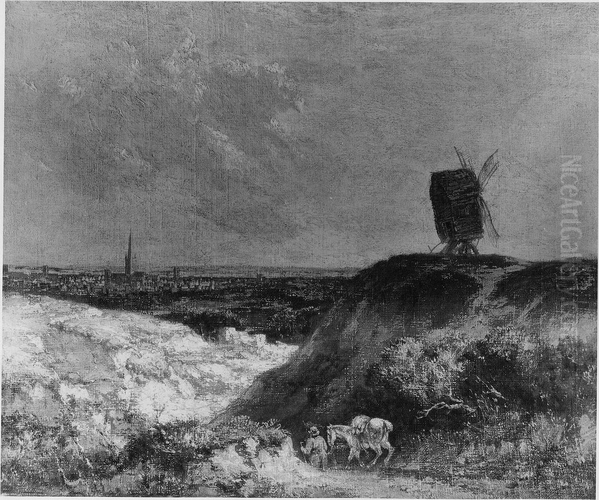 Windmill near Norwich Oil Painting by John Crome