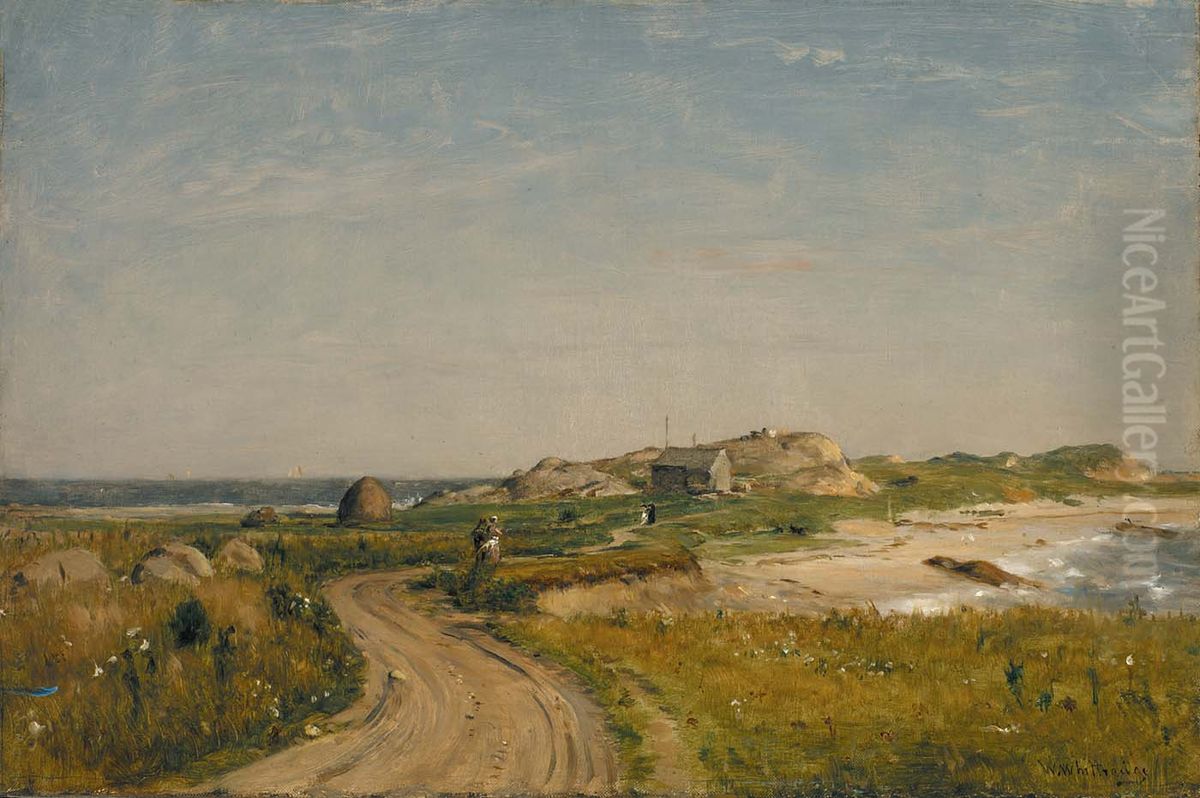Seconnet Point, Rhode Island Oil Painting by Worthington Whittredge