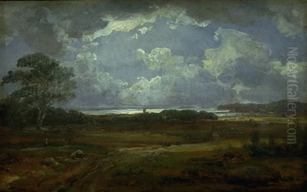 View towards Jungshoved Oil Painting by Johan Wilhelm Ludwig Dahl