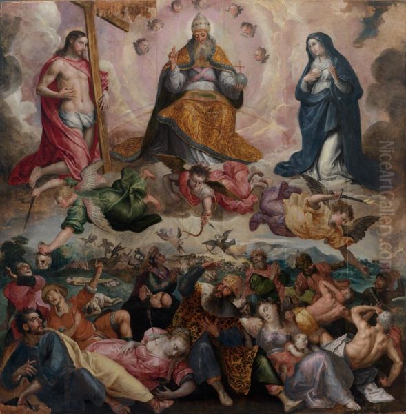 Last Judgement Oil Painting by Cornelis De Vos