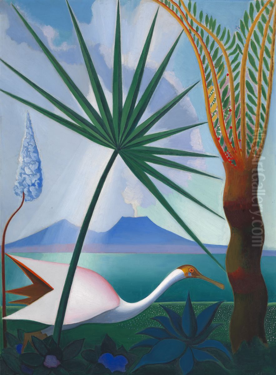 Neapolitan Song Oil Painting by Joseph Stella