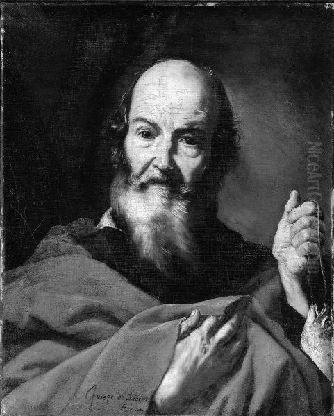 Saint Andrew Oil Painting by Jusepe de Ribera