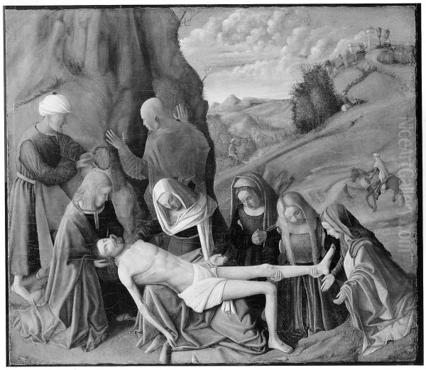 The Lamentation over the Dead Christ Oil Painting by Marco Basaiti