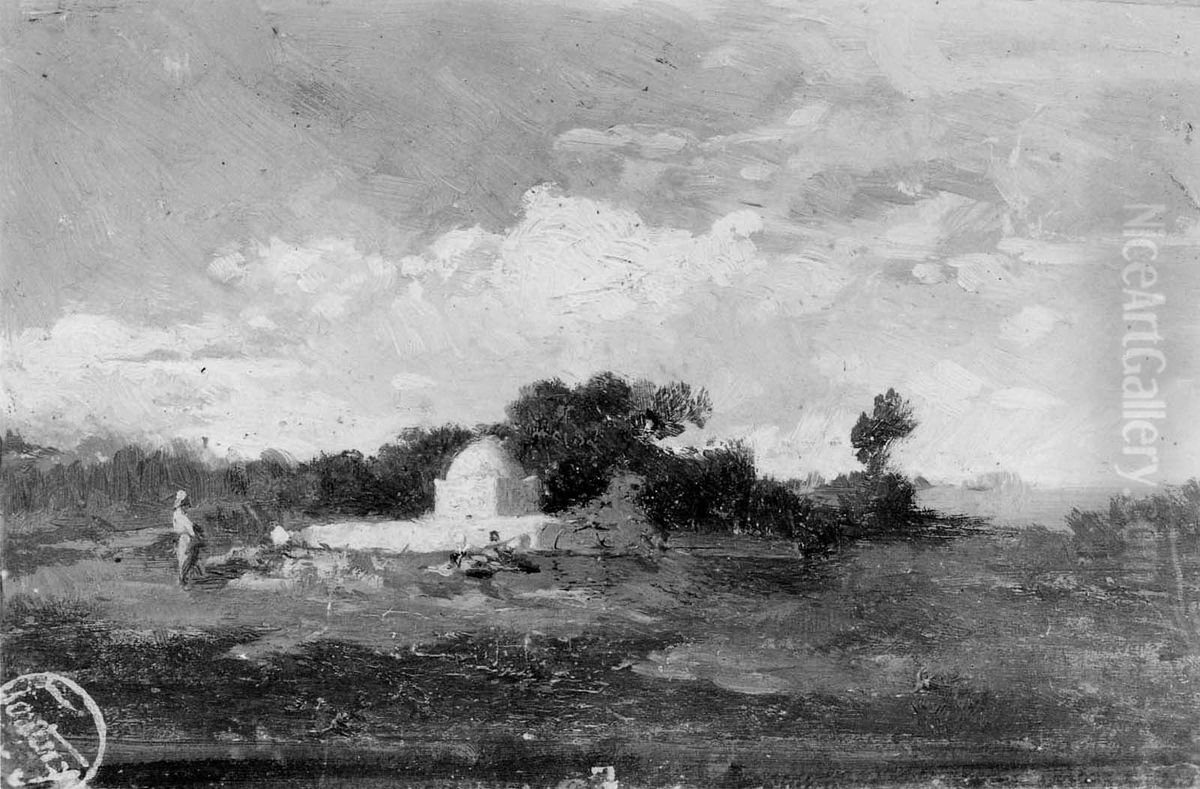 Tomb in North Africa Oil Painting by Maria Fortuny Marsal
