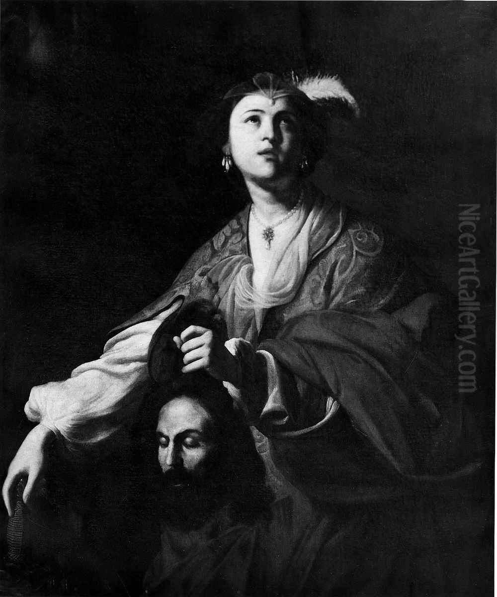Judith with the Head of Holofernes Oil Painting by Massimo Stanzione