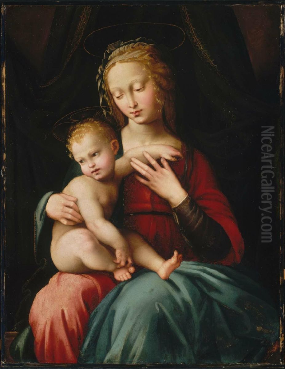 Virgin and Child Oil Painting by Francesco Granacci
