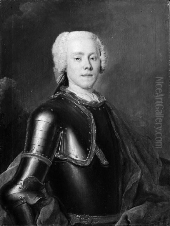 Portrait of Count Jorgen Scheel (1721-1786) Oil Painting by Louis de Silvestre