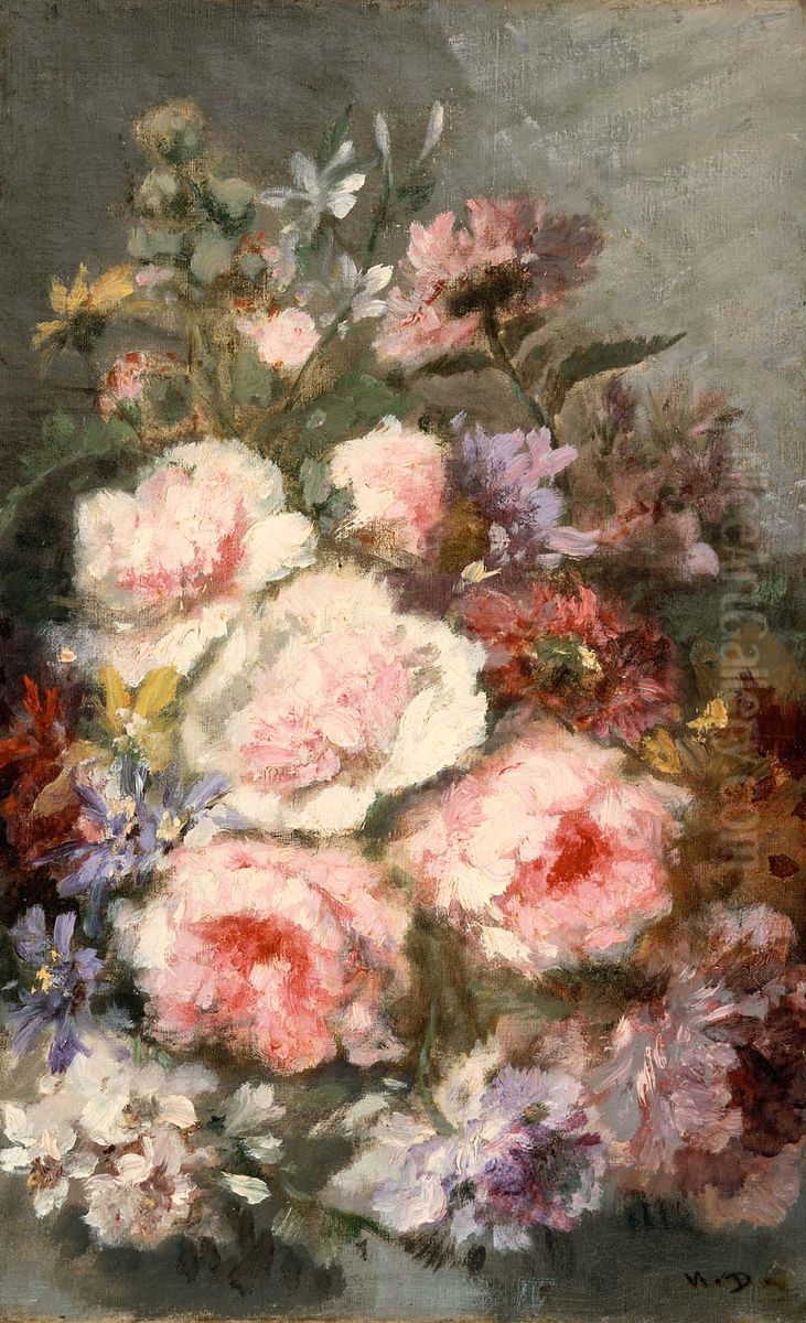 Flowers Oil Painting by Narcisse Virgilio Diaz