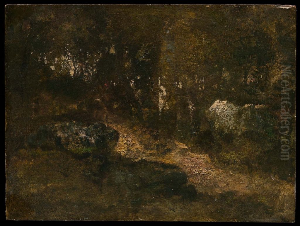 Path in the Forest Oil Painting by Narcisse Virgilio Diaz