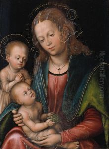 Maria med barnet og den lille Johannes