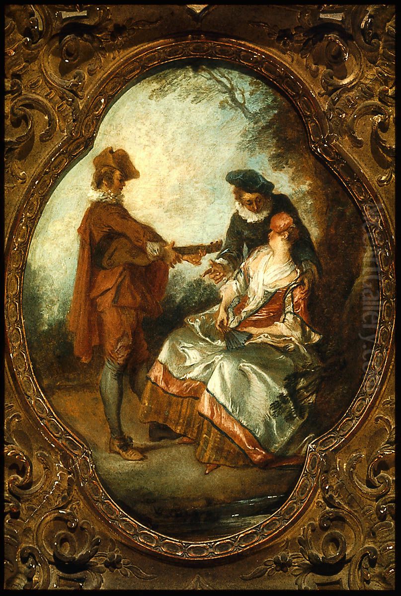 The Serenade Oil Painting by Nicolas Lancret