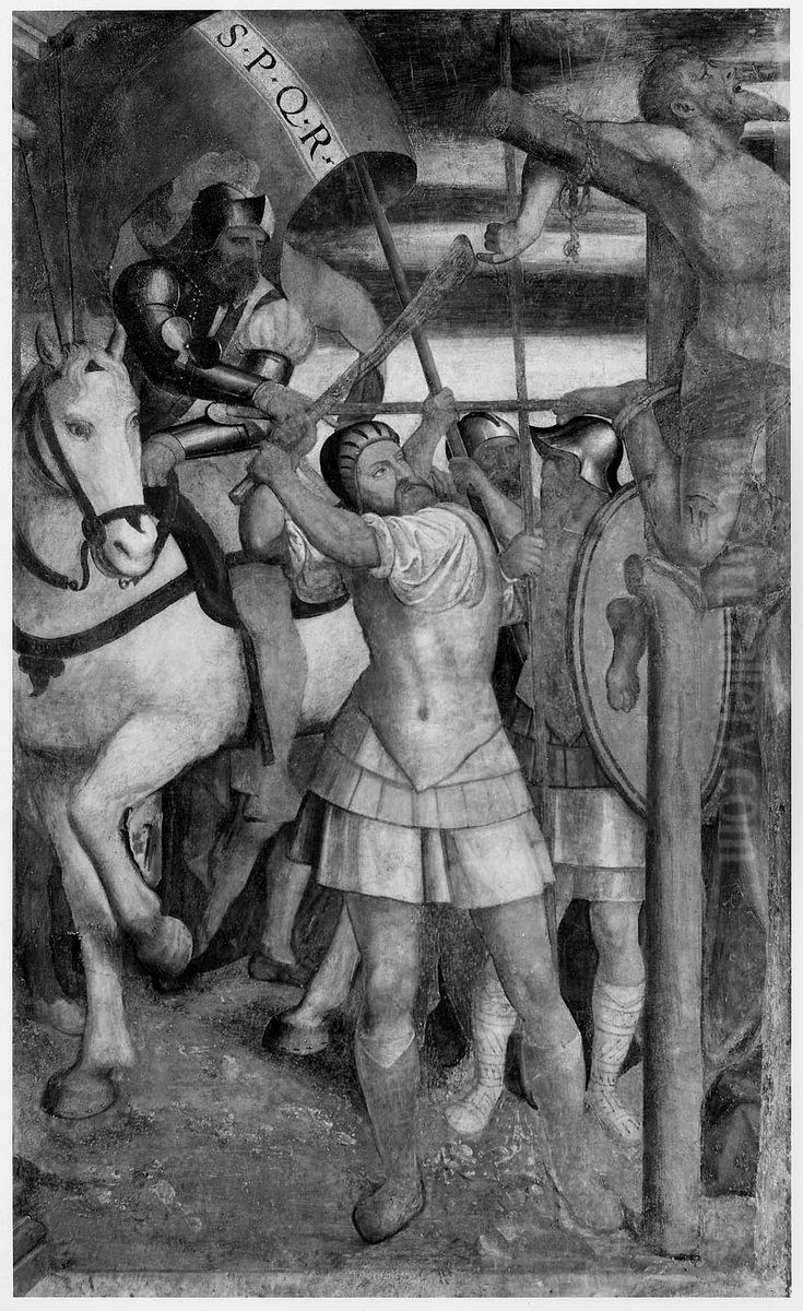 Crucifixion of a Thief Oil Painting by Paolo da Caylina il Giovane