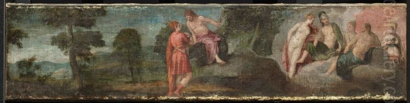 Jupiter with Gods and Goddesses on Olympus Oil Painting by Paolo Veronese (Caliari)
