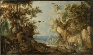 Rocky Landscape with Animals