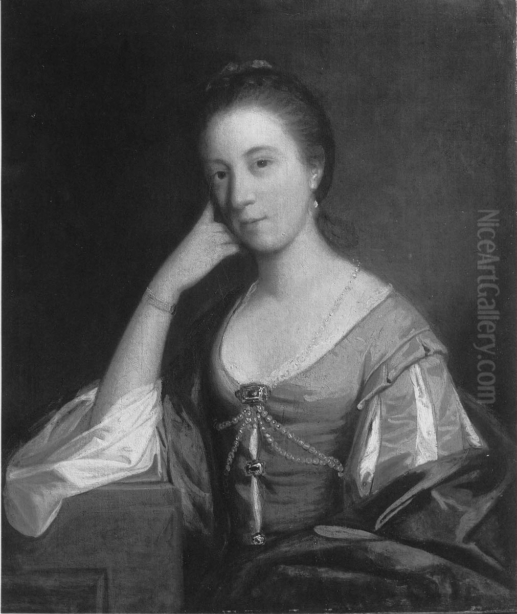 Portrait of a Woman (said to be Lady Scott) Oil Painting by Of Sir Joshua Reynolds