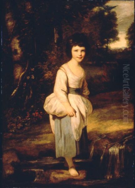 Lady Anne Fitzpatrick Oil Painting by Joshua Reynolds