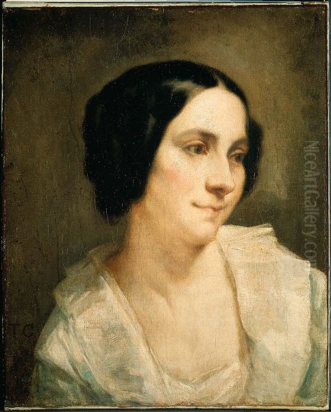 Portrait of a Woman Oil Painting by Thomas Couture