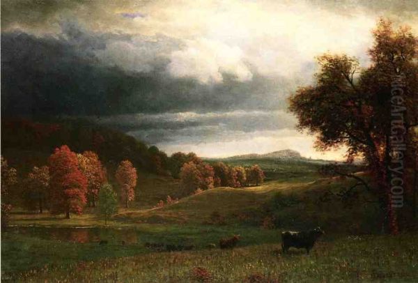 Autumn Landscape, The Catskills Oil Painting by Albert Bierstadt