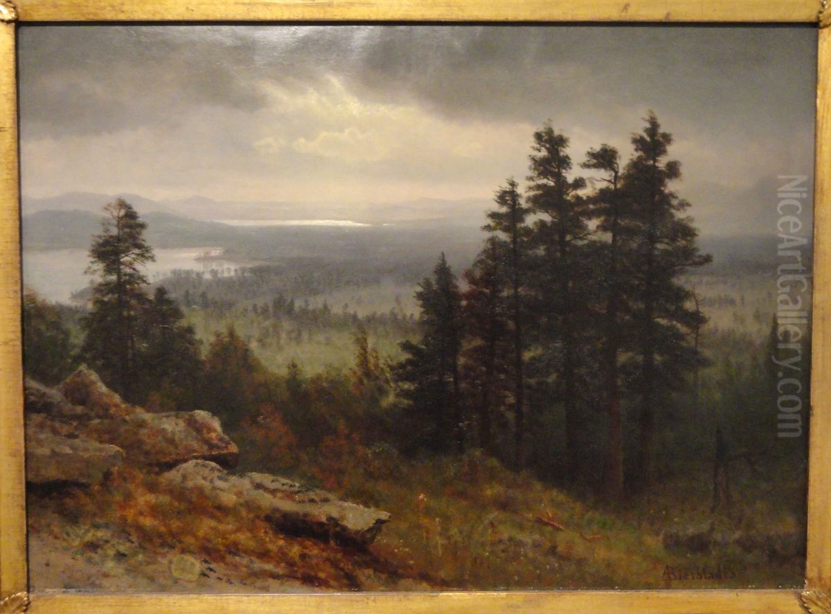 Near North Conway, New Hampshire Oil Painting by Albert Bierstadt