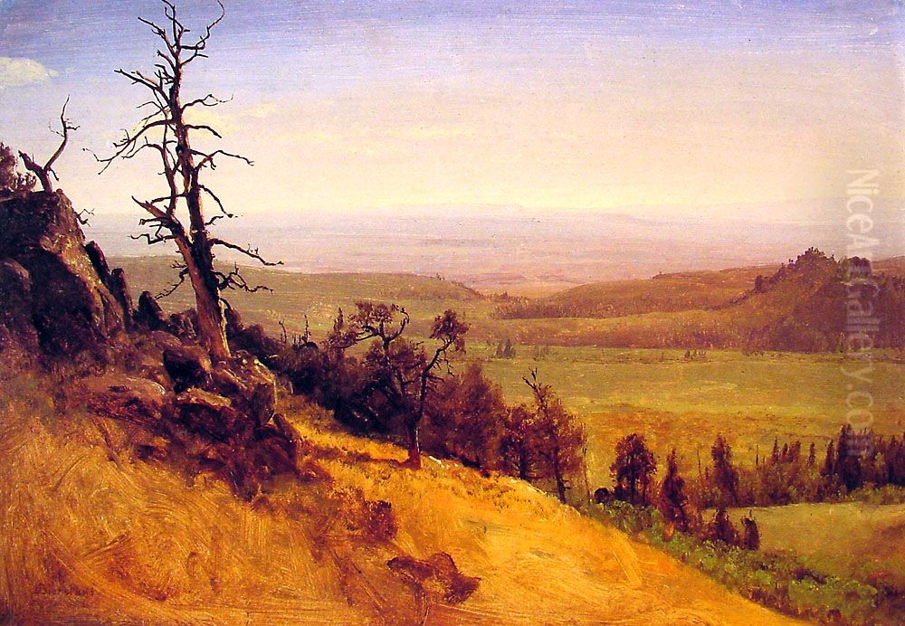 Wasatch Mountains Oil Painting by Albert Bierstadt
