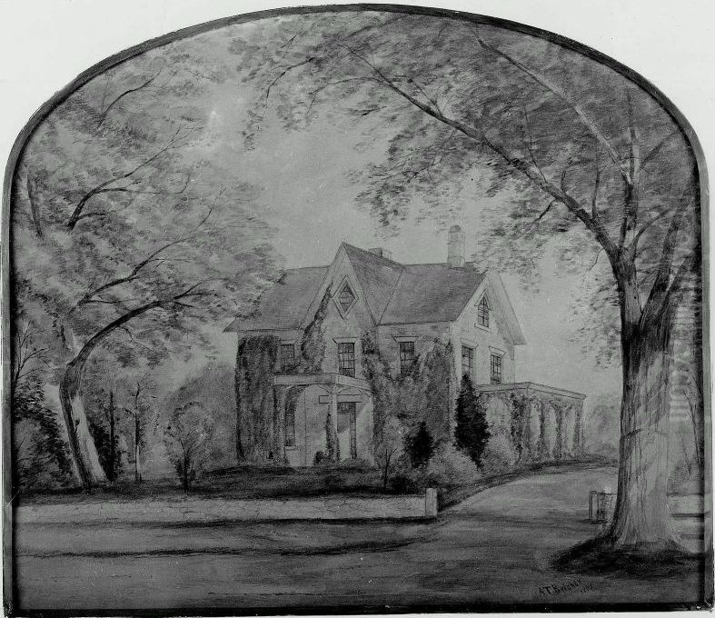 Warren House, Roxbury Oil Painting by Alfred Thompson Bricher