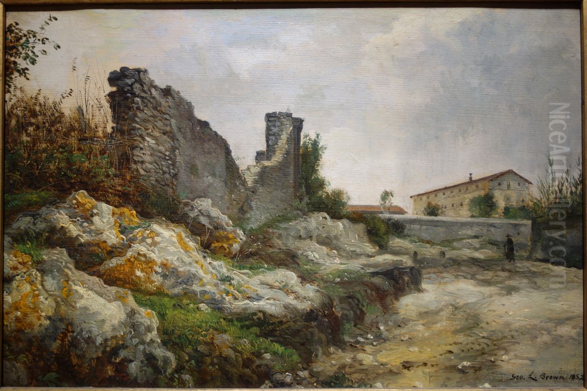 The Ruins (Near St. Paul's, Rome) Oil Painting by George Loring Brown