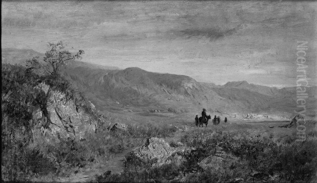 Road in Ireland Oil Painting by Alexander Helwig Wyant