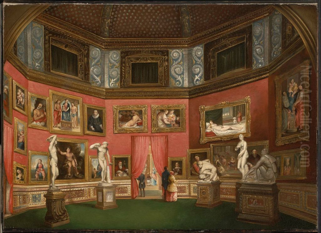 The Tribuna of the Uffizi Oil Painting by Amasa Hewins