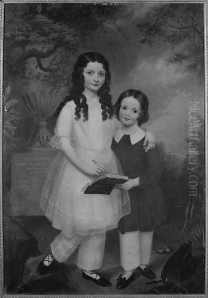 Virginia A. and George Simmons Oil Painting by Bass Otis