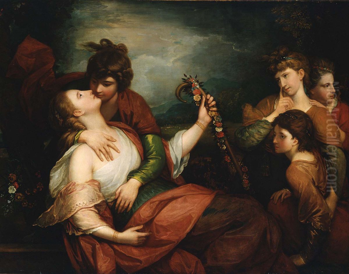 The Stolen Kiss Oil Painting by Benjamin West