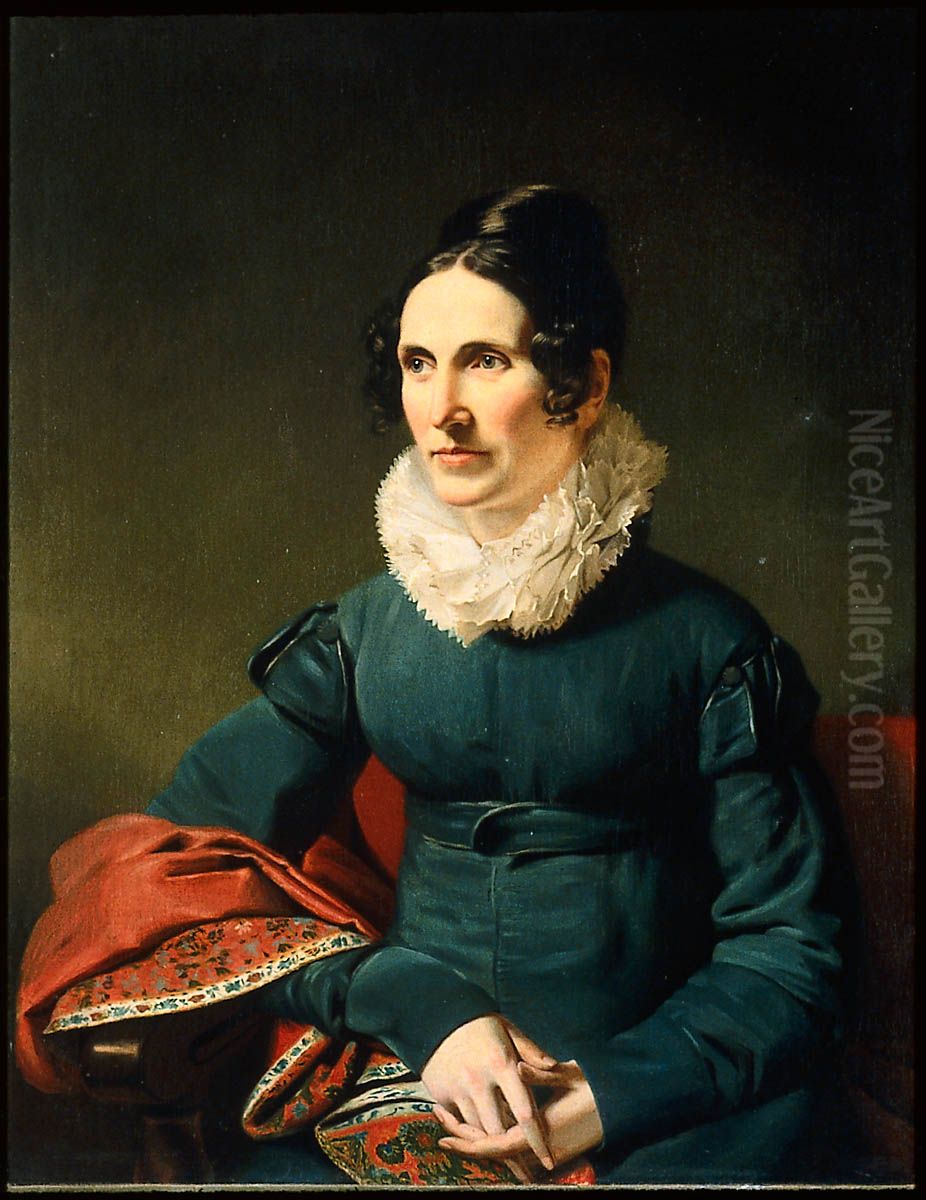 Mrs. William Washington Russell (Lucy Channing) Oil Painting by Charles C. Ingham