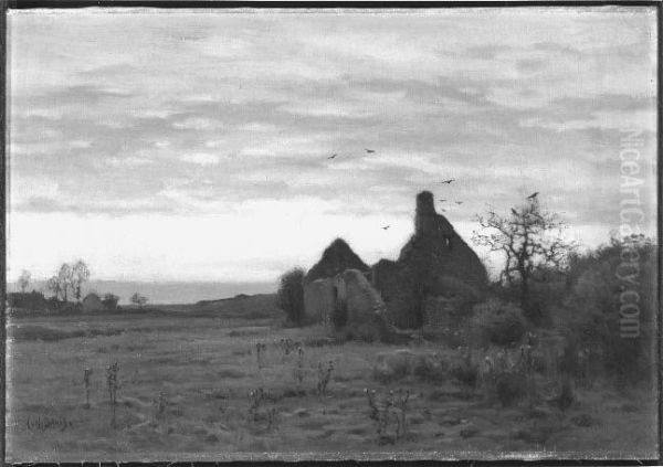 Forsaken Homestead Oil Painting by Charles Harold Davis