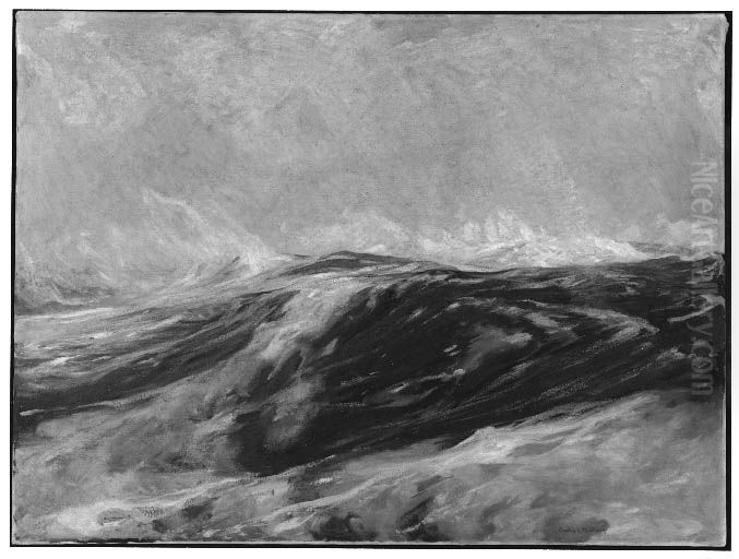 Northern Sea Oil Painting by Charles Herbert Woodbury