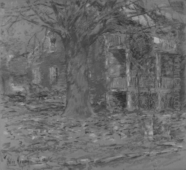 The Old Holley House Oil Painting by Childe Hassam