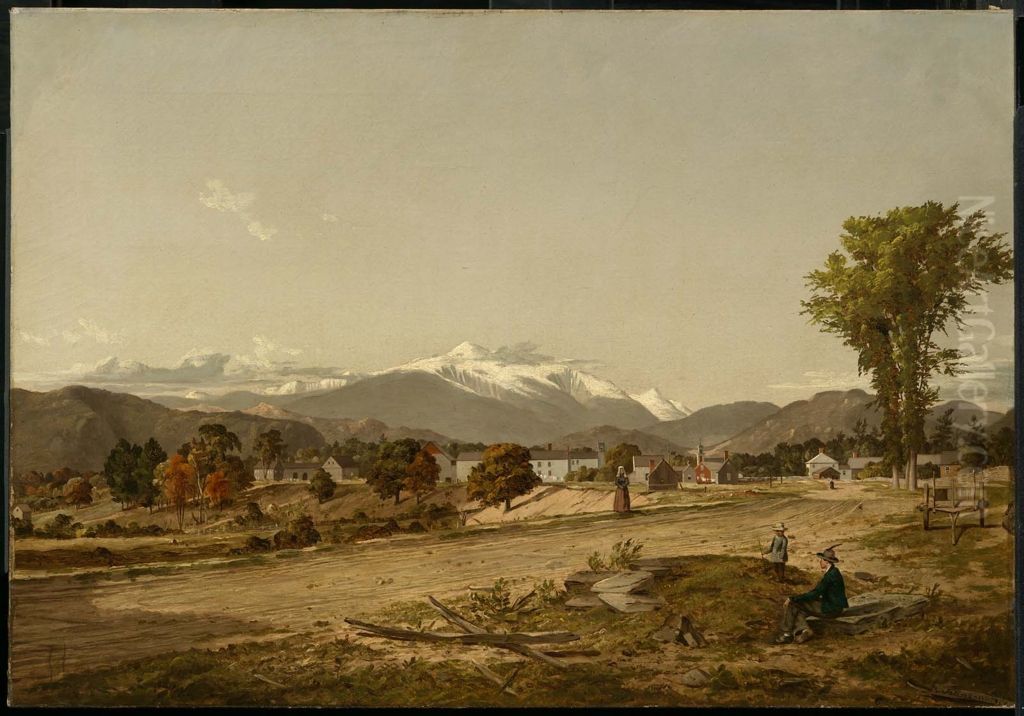 White Mountains from North Conway, New Hampshire Oil Painting by David Johnson