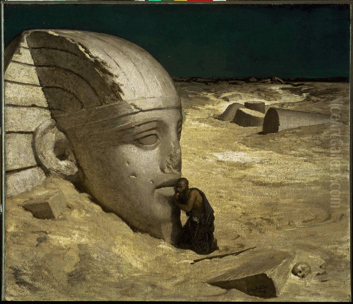 The Questioner of the Sphinx Oil Painting by Elihu Vedder