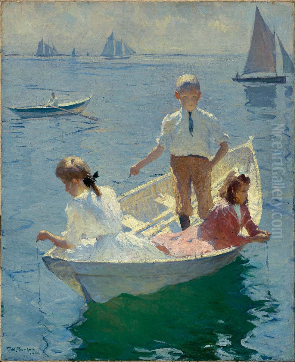 Calm Morning Oil Painting by Frank Weston Benson