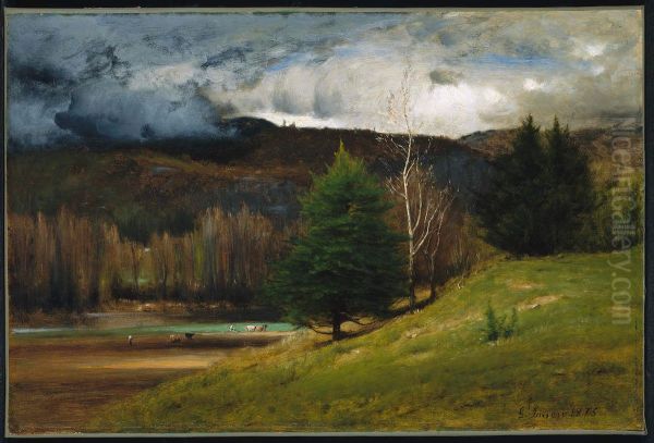 Near Kearsarge Village Oil Painting by George Inness