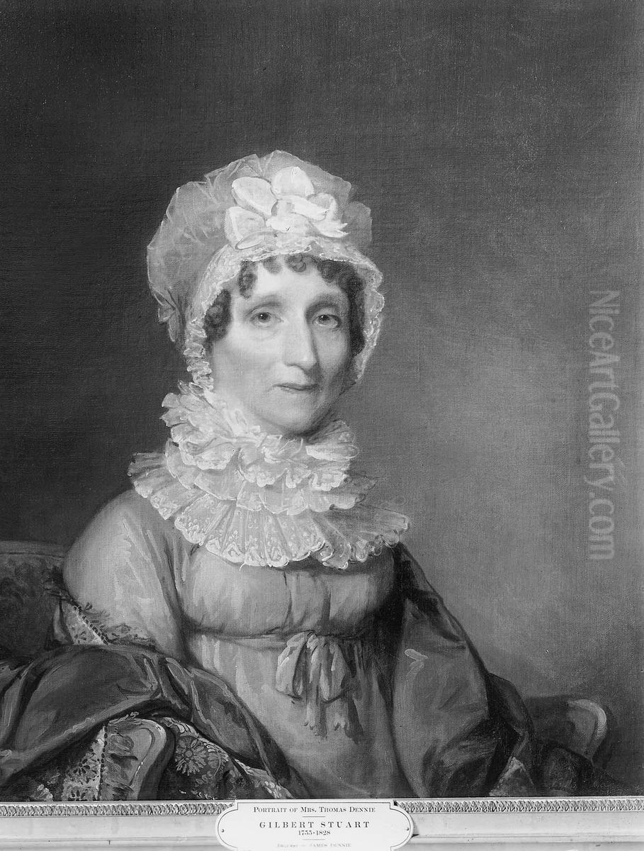 Mrs. Thomas Dennie (Sarah Bryant) Oil Painting by Gilbert Stuart